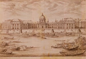 Vista en perspectiva del Colegio de las Cuatro Naciones (Palacio del Instituto)